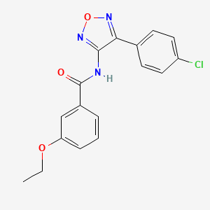 N-[4-(4-chlorophenyl)-1,2,5-oxadiazol-3-yl]-3-ethoxybenzamide