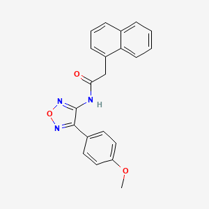 N-(4-(4-methoxyphenyl)-1,2,5-oxadiazol-3-yl)-2-(naphthalen-1-yl)acetamide