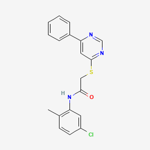 N-(5-chloro-2-methylphenyl)-2-((6-phenylpyrimidin-4-yl)thio)acetamide