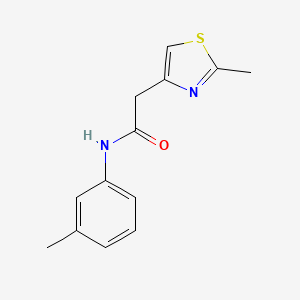 N-(3-methylphenyl)-2-(2-methyl-1,3-thiazol-4-yl)acetamide