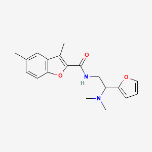 N-[2-(dimethylamino)-2-(furan-2-yl)ethyl]-3,5-dimethyl-1-benzofuran-2-carboxamide