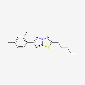 6-(2,4-Dimethylphenyl)-2-pentylimidazo[2,1-b][1,3,4]thiadiazole