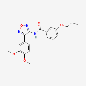 N-[4-(3,4-dimethoxyphenyl)-1,2,5-oxadiazol-3-yl]-3-propoxybenzamide