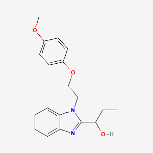 1H-1,3-Benzimidazole-2-methanol, alpha-ethyl-1-[2-(4-methoxyphenoxy)ethyl]-