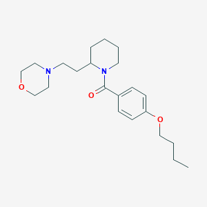 4-{2-[1-(4-Butoxybenzoyl)piperidin-2-yl]ethyl}morpholine