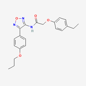 2-(4-ethylphenoxy)-N-[4-(4-propoxyphenyl)-1,2,5-oxadiazol-3-yl]acetamide