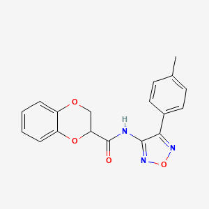 N-[4-(4-methylphenyl)-1,2,5-oxadiazol-3-yl]-2,3-dihydro-1,4-benzodioxine-2-carboxamide