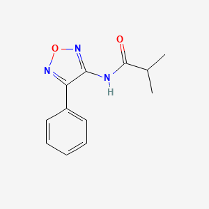 2-methyl-N-(4-phenyl-1,2,5-oxadiazol-3-yl)propanamide