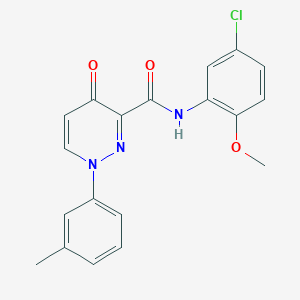 N-(5-chloro-2-methoxyphenyl)-1-(3-methylphenyl)-4-oxo-1,4-dihydropyridazine-3-carboxamide