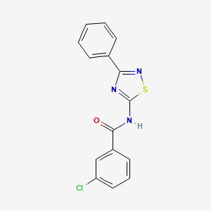 3-chloro-N-(3-phenyl-1,2,4-thiadiazol-5-yl)benzamide