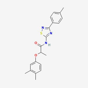 2-(3,4-dimethylphenoxy)-N-[3-(4-methylphenyl)-1,2,4-thiadiazol-5-yl]propanamide