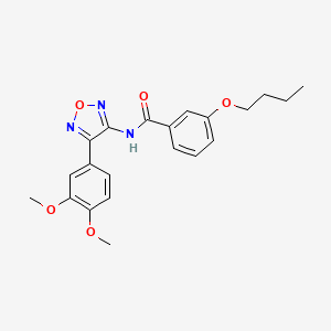 3-butoxy-N-[4-(3,4-dimethoxyphenyl)-1,2,5-oxadiazol-3-yl]benzamide