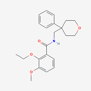 2-ethoxy-3-methoxy-N-[(4-phenyloxan-4-yl)methyl]benzamide