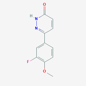 6-(3-Fluoro-4-methoxyphenyl)-2,3-dihydropyridazin-3-one