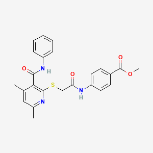 Methyl 4-[({[4,6-dimethyl-3-(phenylcarbamoyl)pyridin-2-yl]sulfanyl}acetyl)amino]benzoate