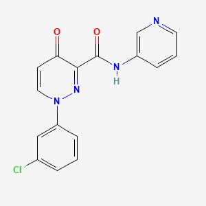 1-(3-chlorophenyl)-4-oxo-N-(pyridin-3-yl)-1,4-dihydropyridazine-3-carboxamide