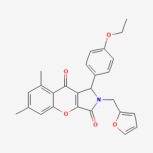 1-(4-Ethoxyphenyl)-2-(furan-2-ylmethyl)-6,8-dimethyl-1,2-dihydrochromeno[2,3-c]pyrrole-3,9-dione