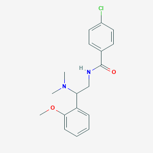 4-chloro-N-[2-(dimethylamino)-2-(2-methoxyphenyl)ethyl]benzamide