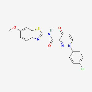 1-(4-chlorophenyl)-N-(6-methoxy-1,3-benzothiazol-2-yl)-4-oxo-1,4-dihydropyridazine-3-carboxamide