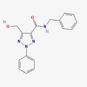 molecular formula C17H16N4O2 B11376422 N-benzyl-5-(hydroxymethyl)-2-phenyl-2H-1,2,3-triazole-4-carboxamide 