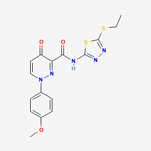 N-[5-(ethylsulfanyl)-1,3,4-thiadiazol-2-yl]-1-(4-methoxyphenyl)-4-oxo-1,4-dihydropyridazine-3-carboxamide