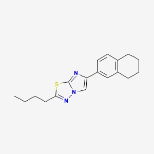 2-Butyl-6-(5,6,7,8-tetrahydronaphthalen-2-yl)imidazo[2,1-b][1,3,4]thiadiazole