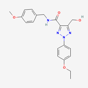 2-(4-ethoxyphenyl)-5-(hydroxymethyl)-N-(4-methoxybenzyl)-2H-1,2,3-triazole-4-carboxamide