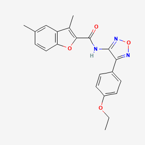 N-[4-(4-ethoxyphenyl)-1,2,5-oxadiazol-3-yl]-3,5-dimethyl-1-benzofuran-2-carboxamide