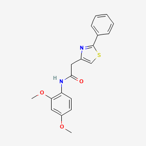 N-(2,4-dimethoxyphenyl)-2-(2-phenyl-1,3-thiazol-4-yl)acetamide