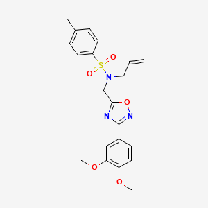 N-{[3-(3,4-dimethoxyphenyl)-1,2,4-oxadiazol-5-yl]methyl}-4-methyl-N-(prop-2-en-1-yl)benzenesulfonamide