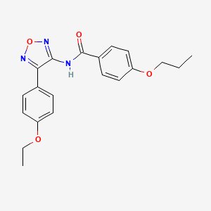 N-[4-(4-ethoxyphenyl)-1,2,5-oxadiazol-3-yl]-4-propoxybenzamide