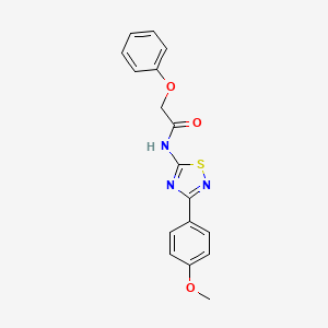 molecular formula C17H15N3O3S B11376586 N-[3-(4-methoxyphenyl)-1,2,4-thiadiazol-5-yl]-2-phenoxyacetamide 