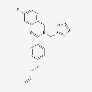 N-(4-fluorobenzyl)-N-(furan-2-ylmethyl)-4-(prop-2-en-1-yloxy)benzamide