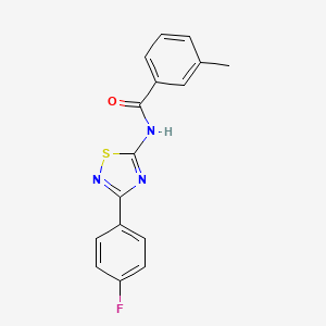 N-[3-(4-fluorophenyl)-1,2,4-thiadiazol-5-yl]-3-methylbenzamide