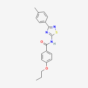 N-[3-(4-methylphenyl)-1,2,4-thiadiazol-5-yl]-4-propoxybenzamide