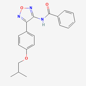 N-{4-[4-(2-methylpropoxy)phenyl]-1,2,5-oxadiazol-3-yl}benzamide