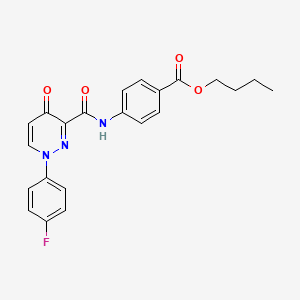 Butyl 4-({[1-(4-fluorophenyl)-4-oxo-1,4-dihydropyridazin-3-yl]carbonyl}amino)benzoate