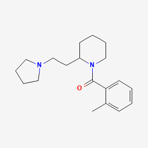 (2-Methylphenyl){2-[2-(pyrrolidin-1-yl)ethyl]piperidin-1-yl}methanone