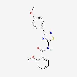 2-methoxy-N-[3-(4-methoxyphenyl)-1,2,4-thiadiazol-5-yl]benzamide