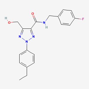 2-(4-ethylphenyl)-N-(4-fluorobenzyl)-5-(hydroxymethyl)-2H-1,2,3-triazole-4-carboxamide