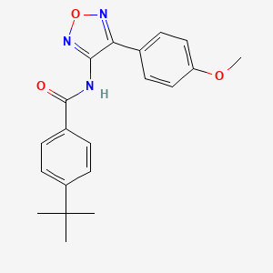 4-tert-butyl-N-[4-(4-methoxyphenyl)-1,2,5-oxadiazol-3-yl]benzamide