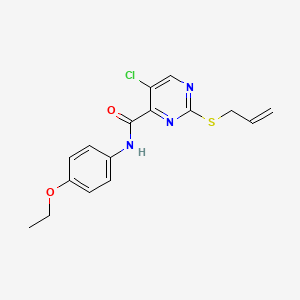 5-chloro-N-(4-ethoxyphenyl)-2-(prop-2-en-1-ylsulfanyl)pyrimidine-4-carboxamide