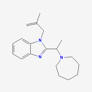 2-[1-(azepan-1-yl)ethyl]-1-(2-methylprop-2-en-1-yl)-1H-benzimidazole