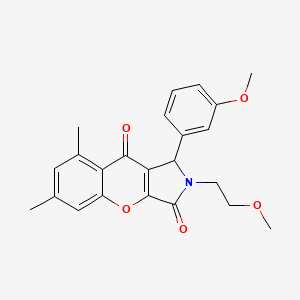 2-(2-Methoxyethyl)-1-(3-methoxyphenyl)-6,8-dimethyl-1,2-dihydrochromeno[2,3-c]pyrrole-3,9-dione