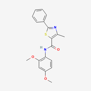 N-(2,4-dimethoxyphenyl)-4-methyl-2-phenyl-1,3-thiazole-5-carboxamide