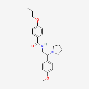 N-[2-(4-methoxyphenyl)-2-pyrrolidin-1-ylethyl]-4-propoxybenzamide