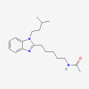 N-{5-[1-(3-methylbutyl)-1H-benzimidazol-2-yl]pentyl}acetamide