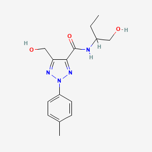 N-(1-hydroxybutan-2-yl)-5-(hydroxymethyl)-2-(4-methylphenyl)-2H-1,2,3-triazole-4-carboxamide