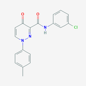 N-(3-chlorophenyl)-1-(4-methylphenyl)-4-oxo-1,4-dihydropyridazine-3-carboxamide