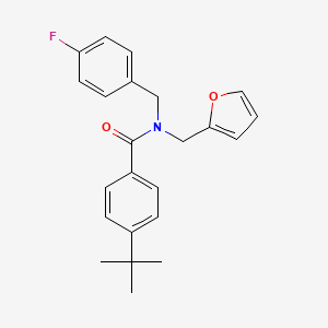 4-tert-butyl-N-(4-fluorobenzyl)-N-(furan-2-ylmethyl)benzamide